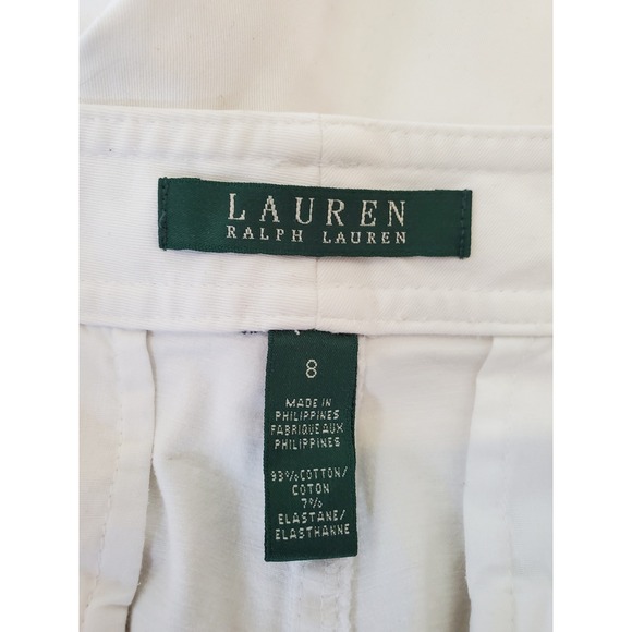 Lauren Ralph Lauren White Straight Leg Jeans Trousers Size 8 Women's - Picture 3 of 5